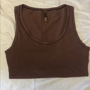 SKIMS Chocolate Brown Tank Top